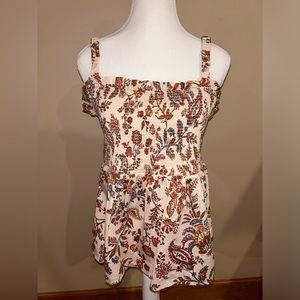Old Navy Fitted Babydoll Style Tank Top SIZE LARGE